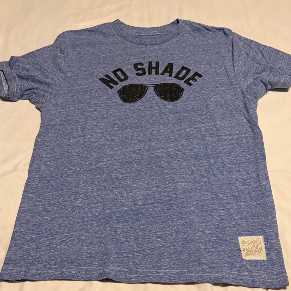 Original Retro Brand Blue Kids T-Shirt with 'No Shade' Print